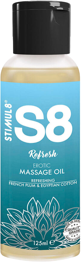 Λάδι μασάζ με γεύση γαλλικού δαμάσκηνου σε συσκευασία 125 ml