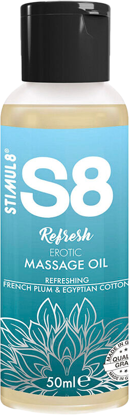 Λάδι Μασάζ με Άρωμα & Γεύση Jojoba Stimul88 Refresh Erotic Cotton Massage Oil 50 ml