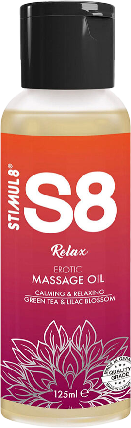 Λάδι Μασάζ με Άρωμα & Γεύση Πράσινο Τσάι Stimul88 Relax Green Tea Massage Oil 125 ml
