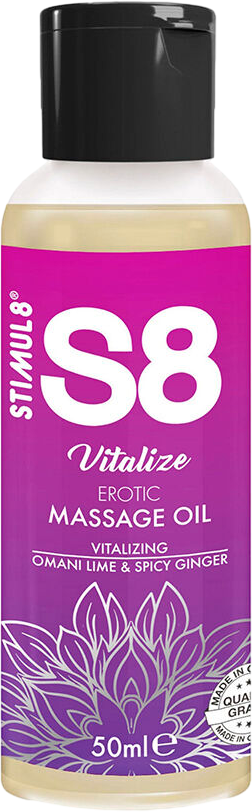 Λάδι μασάζ με γεύση lime σε συσκευασία 50 ml