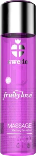 Λάδι μασάζ με γεύση βατόμουρο και ραβέντι σε συσκευασία 60 ml