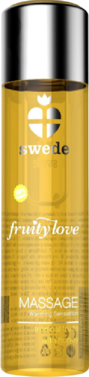 Λάδι μασάζ με γεύση τροπικά φρούτα και μέλι σε συσκευασία 120 ml