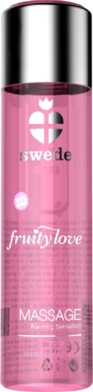 Λάδι μασάζ με γεύση κρασί φράουλας σε συσκευασία 120 ml