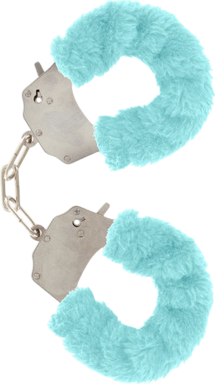 Μεταλλικές χειροπέδες σε μπλέ χρώμα