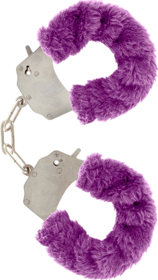 Μεταλλικές χειροπέδες σε μοβ χρώμα