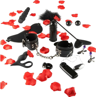 Sex toy kit σε μαύρο χρώμα