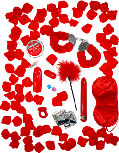 Sex toy kit σε κόκκινο χρώμα