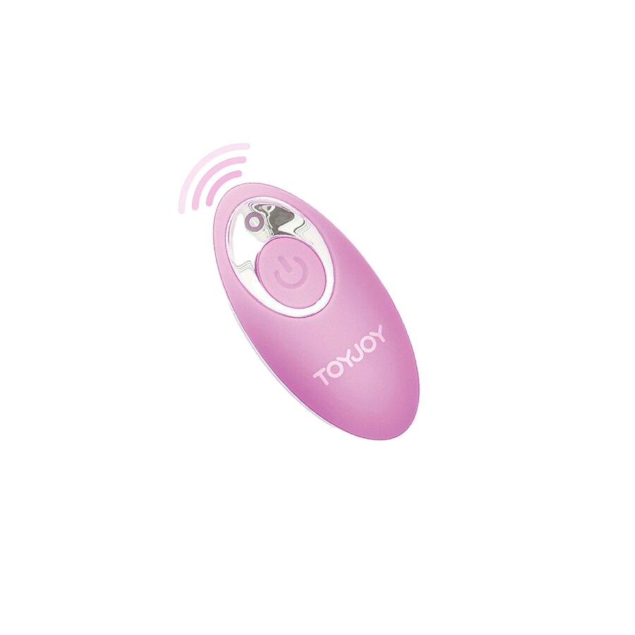 Τηλεχειριζόμενο αυγό από σιλικόνη σε ροζ χρώμα, μήκους 8,9 εκ, και μέγιστης διαμέτρου 3,4 εκ. με τηλεχειριζόμενο χειρισμό