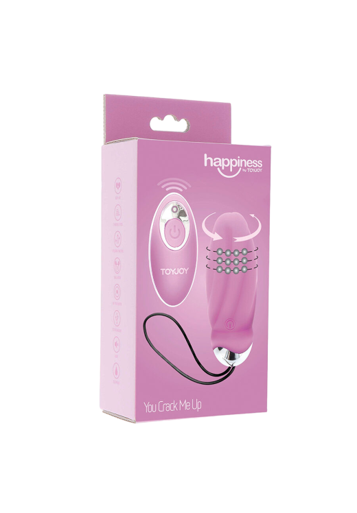 Τηλεχειριζόμενο αυγό από σιλικόνη σε ροζ χρώμα, μήκους 8,9 εκ, και μέγιστης διαμέτρου 3,4 εκ. με τηλεχειριζόμενο χειρισμό