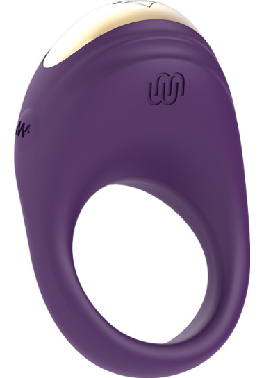 Treasure Robin Vibrating Ring Watchme Wireless Technology Compatible Δονούμενο δαχτυλίδι από σιλικόνη σε μαύρο χρώμα
