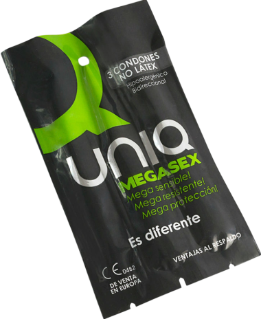 Προφυλακτικά χωρίς latex σε διάφανο χρώμα, συσκευασίας 3 τ.μ.χ