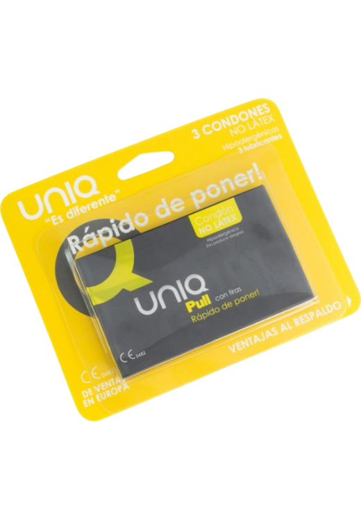 Προφυλακτικά χωρίς latex σε διάφανο χρώμα, συσκευασίας 3 τ.μ.χ