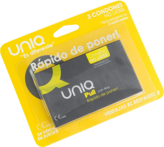 Προφυλακτικά χωρίς latex σε διάφανο χρώμα, συσκευασίας 3 τ.μ.χ