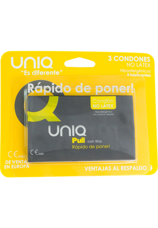 Προφυλακτικά χωρίς latex σε διάφανο χρώμα, συσκευασίας 3 τ.μ.χ