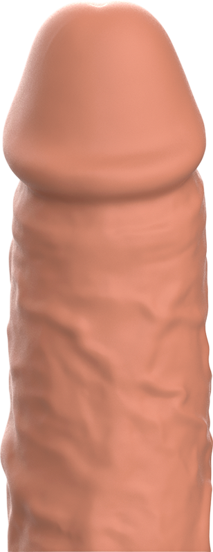 Προέκταση πέους από σιλικόνη σε καφέ χρώμα, μήκους 10 εκ.