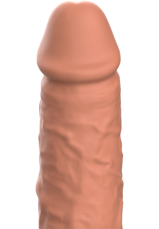 Προέκταση πέους από σιλικόνη σε καφέ χρώμα, μήκους 10 εκ.