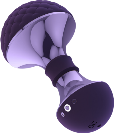 Δονητής μασάζ από abs, silicone σε μοβ χρώμα, μήκους '12,5' εκ. και μέγιστης διαμέτρου '6,5' εκ.