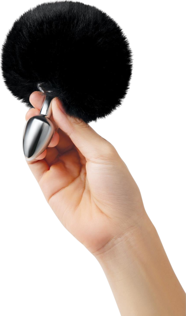 Σφήνα με ουρά από αλουμίνιο σε μαύρο χρώμα, μήκους 12 εκ. και μέγιστης διαμέτρου 2,5 εκ.