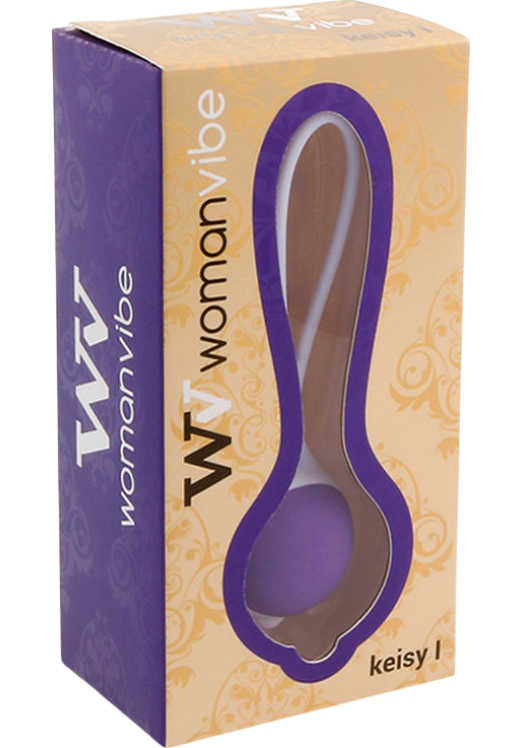 Kegel μπάλες από σιλικόνη σε μοβ χρώμα, μήκους 11,6 εκ. και μέγιστης διαμέτρου 3,3 εκ.