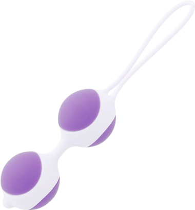 Kegel μπάλες από σιλικόνη σε μοβ χρώμα, μήκους 11,6 εκ. και μέγιστης διαμέτρου 3,3 εκ.