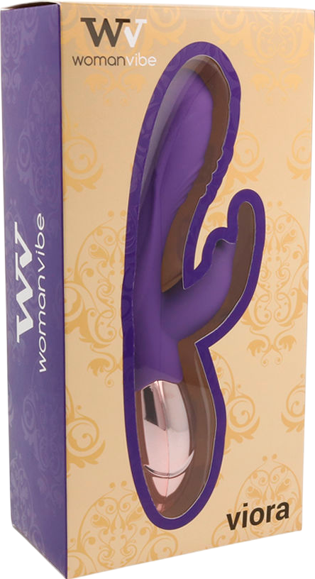 Rabbit δονητής από σιλικόνη σε μοβ χρώμα, μήκους 19,9 εκ. και μέγιστης διαμέτρου 3,3 εκ.