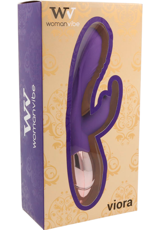 Rabbit δονητής από σιλικόνη σε μοβ χρώμα, μήκους 19,9 εκ. και μέγιστης διαμέτρου 3,3 εκ.