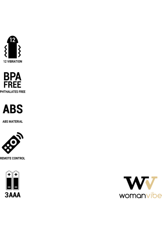 Τηλεχειριζόμενο αυγό από abs σε μαύρο χρώμα, μήκους 7,1 εκ. και μέγιστης διαμέτρου 3,5 εκ. με τηλεχειριζόμενο χειρισμό