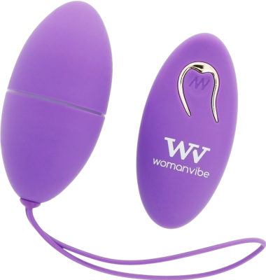 Τηλεχειριζόμενο αυγό από σιλικόνη σε μοβ χρώμα, μήκους 7,1 εκ. και μέγιστης διαμέτρου 3,5 εκ. με τηλεχειριζόμενο χειρισμό