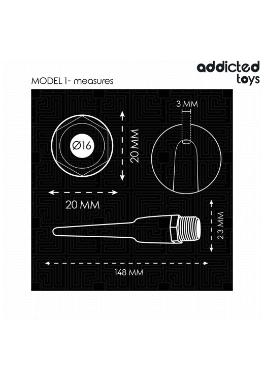 Πρωκτικό κλύσμα από σιλικόνη, μήκους 14,8 εκ. και μέγιστης διαμέτρου 2,3 εκ.