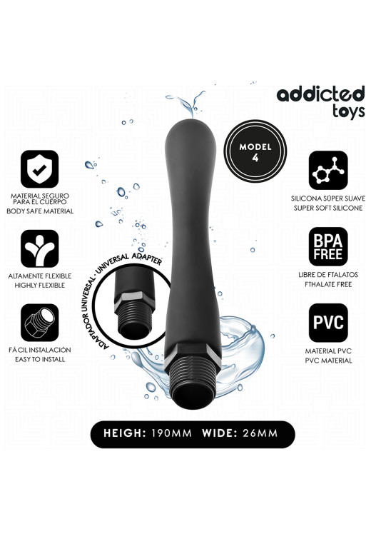 Πρωκτικό κλύσμα από σιλικόνη, μήκους 19 εκ. και μέγιστης διαμέτρου 2,6 εκ.