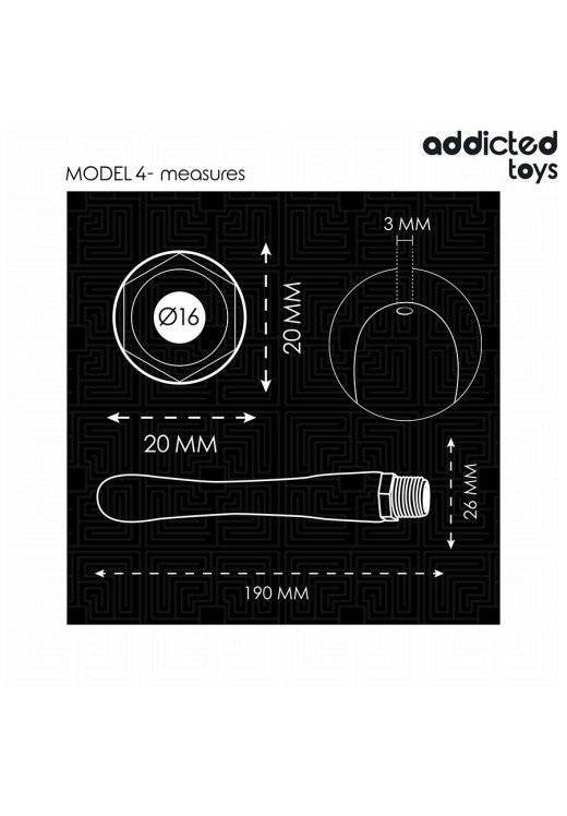 Πρωκτικό κλύσμα από σιλικόνη, μήκους 19 εκ. και μέγιστης διαμέτρου 2,6 εκ.