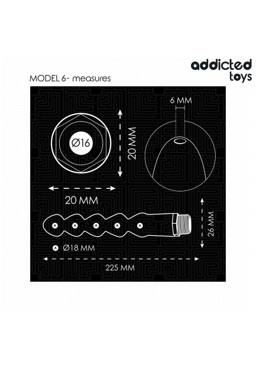 Πρωκτικό κλύσμα από σιλικόνη σε μαύρο χρώμα, μήκους 22,5 εκ. και μέγιστης διαμέτρου 2,6 εκ.