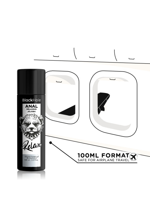 Πρωκτικό λιπαντικό σε συσκευασία 100 ml από σιλικόνη σε μαύρο χρώμα