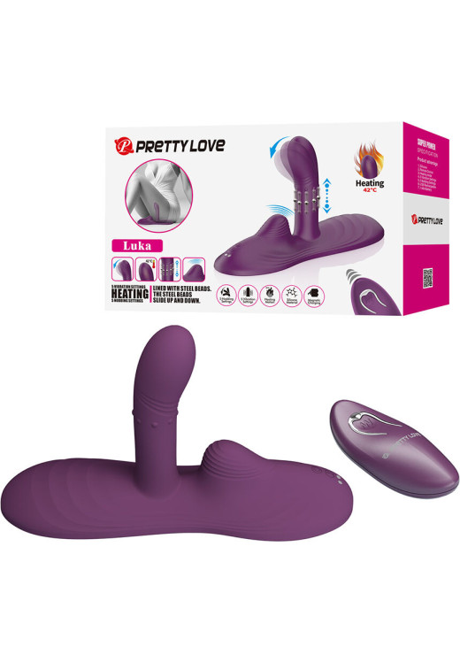 Δονητής σημείου g από σιλικόνη σε μοβ χρώμα, μήκους 15,2 εκ. και μέγιστης διαμέτρου 3,5 εκ. με τηλεχειριζόμενο χειρισμό