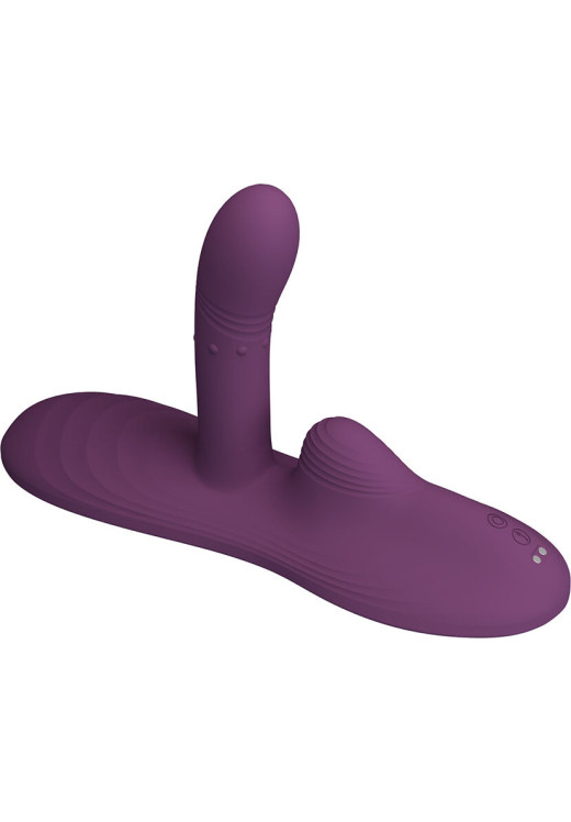 Δονητής σημείου g από σιλικόνη σε μοβ χρώμα, μήκους 15,2 εκ. και μέγιστης διαμέτρου 3,5 εκ. με τηλεχειριζόμενο χειρισμό