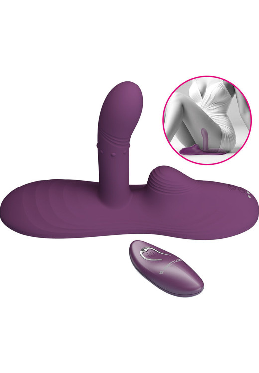 Δονητής σημείου g από σιλικόνη σε μοβ χρώμα, μήκους 15,2 εκ. και μέγιστης διαμέτρου 3,5 εκ. με τηλεχειριζόμενο χειρισμό