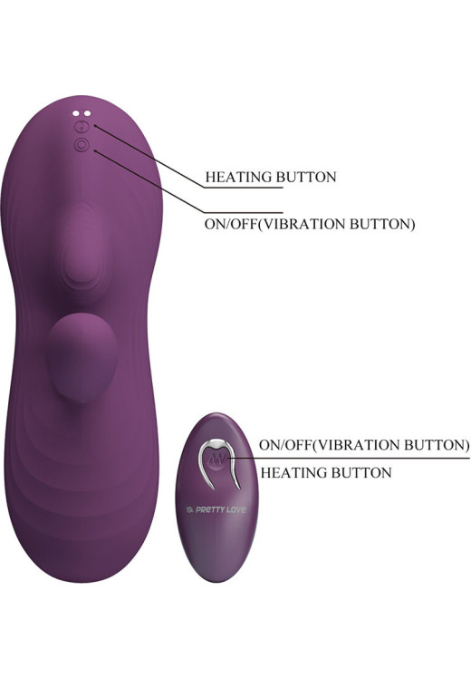 Δονητής σημείου g από σιλικόνη σε μοβ χρώμα, μήκους 15,2 εκ. και μέγιστης διαμέτρου 3,5 εκ. με τηλεχειριζόμενο χειρισμό