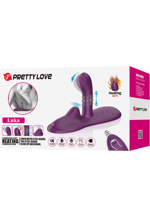 Δονητής σημείου g από σιλικόνη σε μοβ χρώμα, μήκους 15,2 εκ. και μέγιστης διαμέτρου 3,5 εκ. με τηλεχειριζόμενο χειρισμό