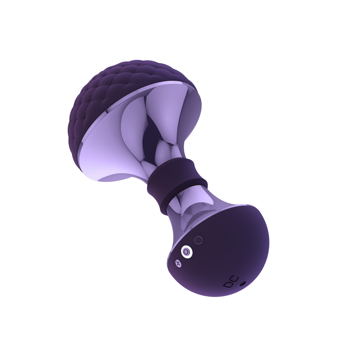 Δονητής μασάζ από abs, silicone σε μοβ χρώμα, μήκους '12,5' εκ. και μέγιστης διαμέτρου '6,5' εκ.