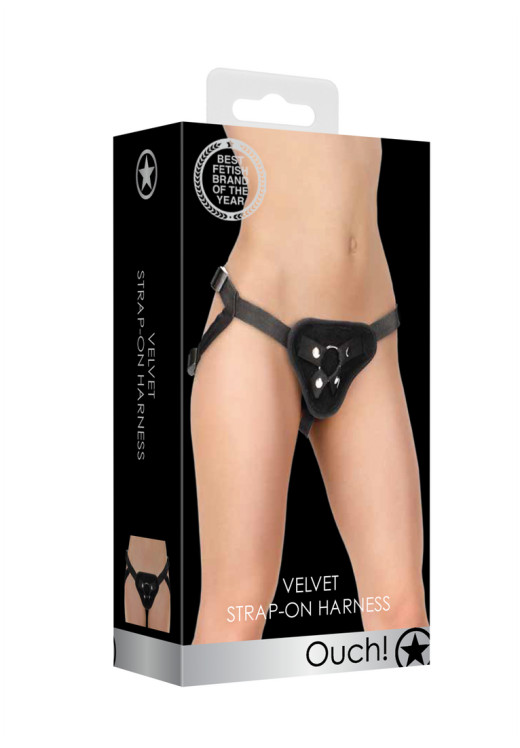 Ζώνη στραπόν από polyester σε μαύρο χρώμα