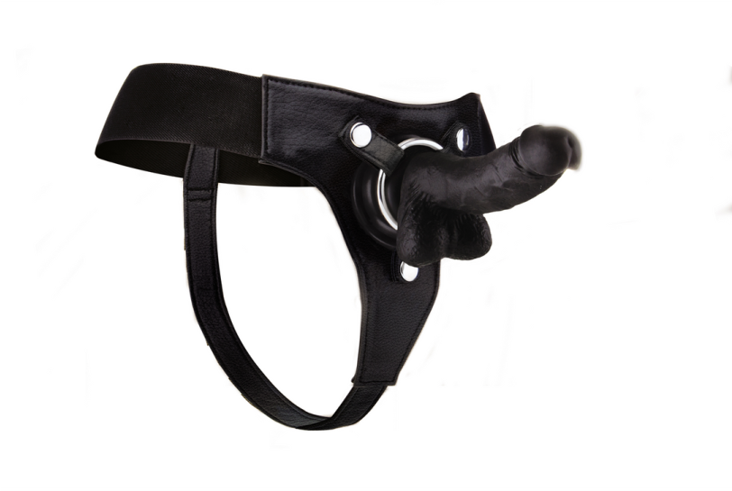 Στραπόν από pvc σε μαύρο χρώμα, μήκους 20 εκ.. και μέγιστης διαμέτρου 4 εκ.