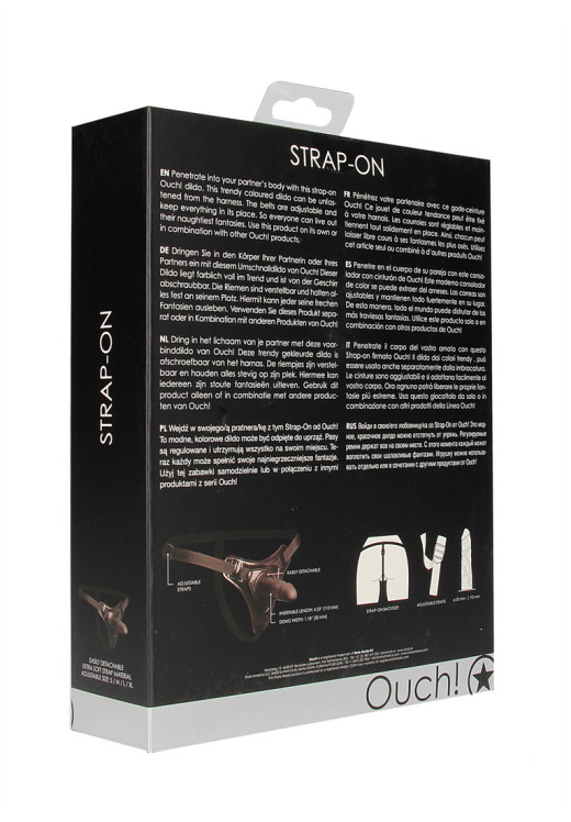 Στραπόν από σιλικόνη σε μαύρο χρώμα, μήκους 15 εκ. και μέγιστης διαμέτρου 3,5 εκ.